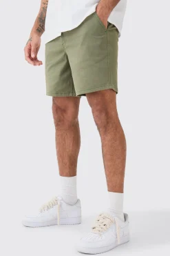 Fixed Waist Skinny Fit Chino Shorts | BoohooMAN UK