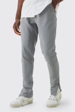 Fixed Waist Skinny Linen Trouser | BoohooMAN UK