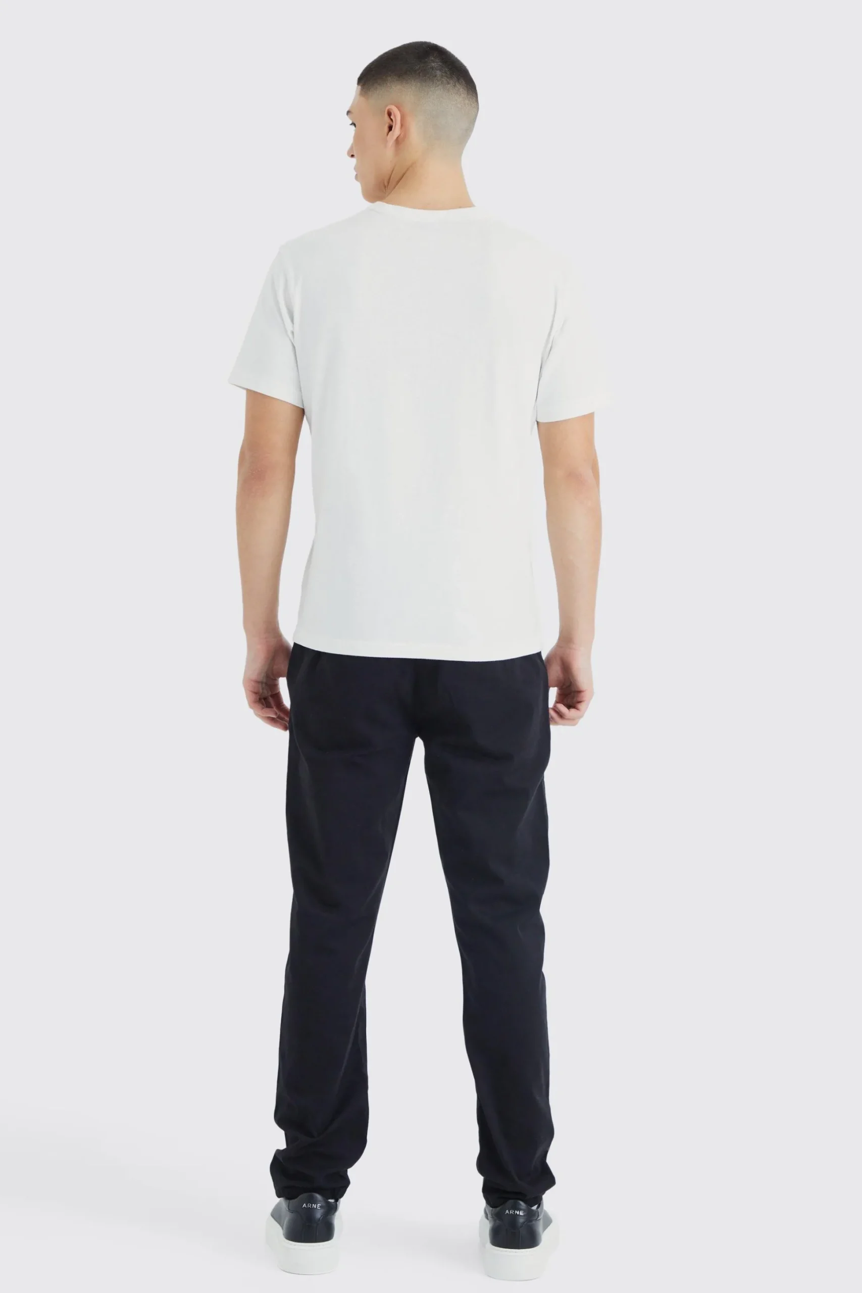 Fixed Waist Slim Chino Trouser | BoohooMAN UK