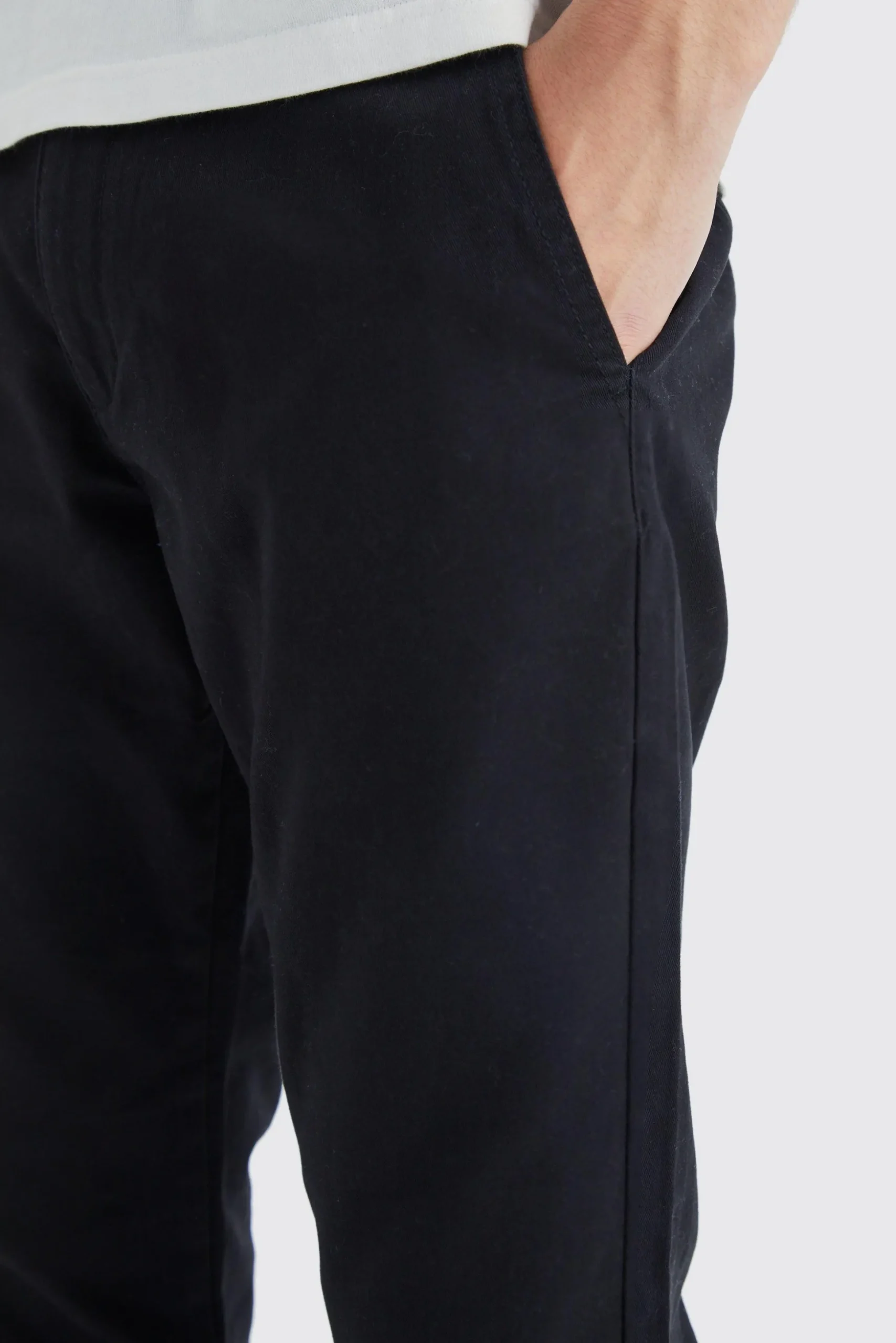 Fixed Waist Slim Chino Trouser | BoohooMAN UK