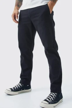 Fixed Waist Slim Cropped Chino | BoohooMAN UK