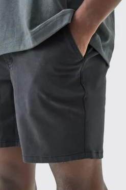 Fixed Waist Slim Fit Chino Shorts | BoohooMAN UK