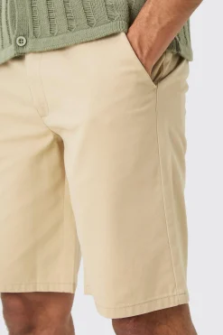 Fixed Waist Stone Relaxed Fit Short Shorts | BoohooMAN UK