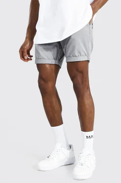 Fixed Waist Stretch Slim Chino Short | BoohooMAN UK