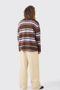 Fixed Waist Super Wide Leg Chino With Charm | BoohooMAN UK