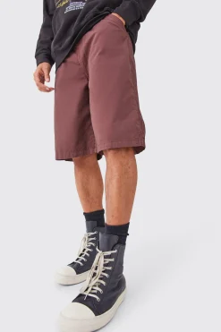 Fixed Waist Washed Longer Length Shorts | BoohooMAN UK