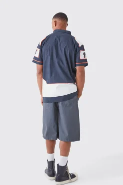 Fixed Waist Washed Twill Jorts | BoohooMAN UK