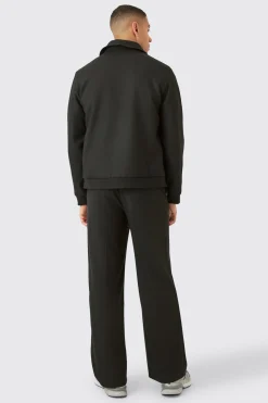 Fixed Waist Wide Leg Smart Trousers | BoohooMAN UK
