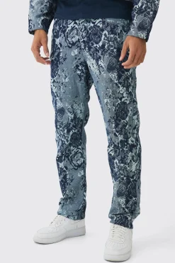 Floral Jacquard Set | BoohooMAN UK