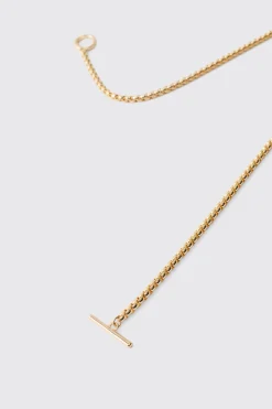 Gold Necklace With Coin Pendant | BoohooMAN UK