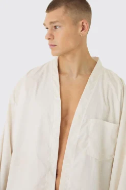 Gothic Print Kimono Shirt & Swim Short Set | BoohooMAN UK