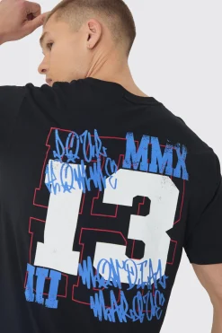 Grunge Varsity Official Printed T-Shirt | BoohooMAN UK