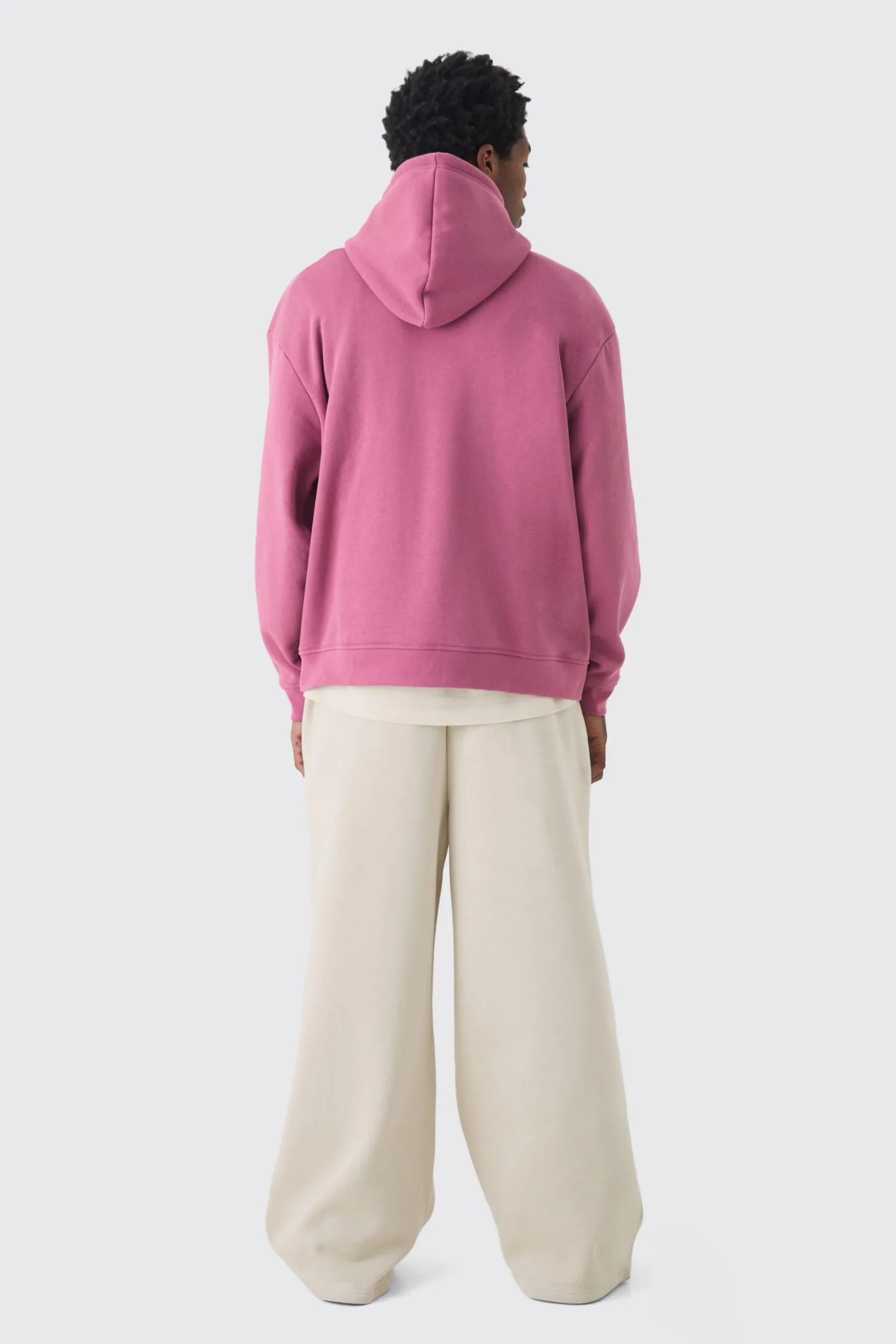 330GSM Basic Oversized Over The Head Hoodie | BoohooMAN UK