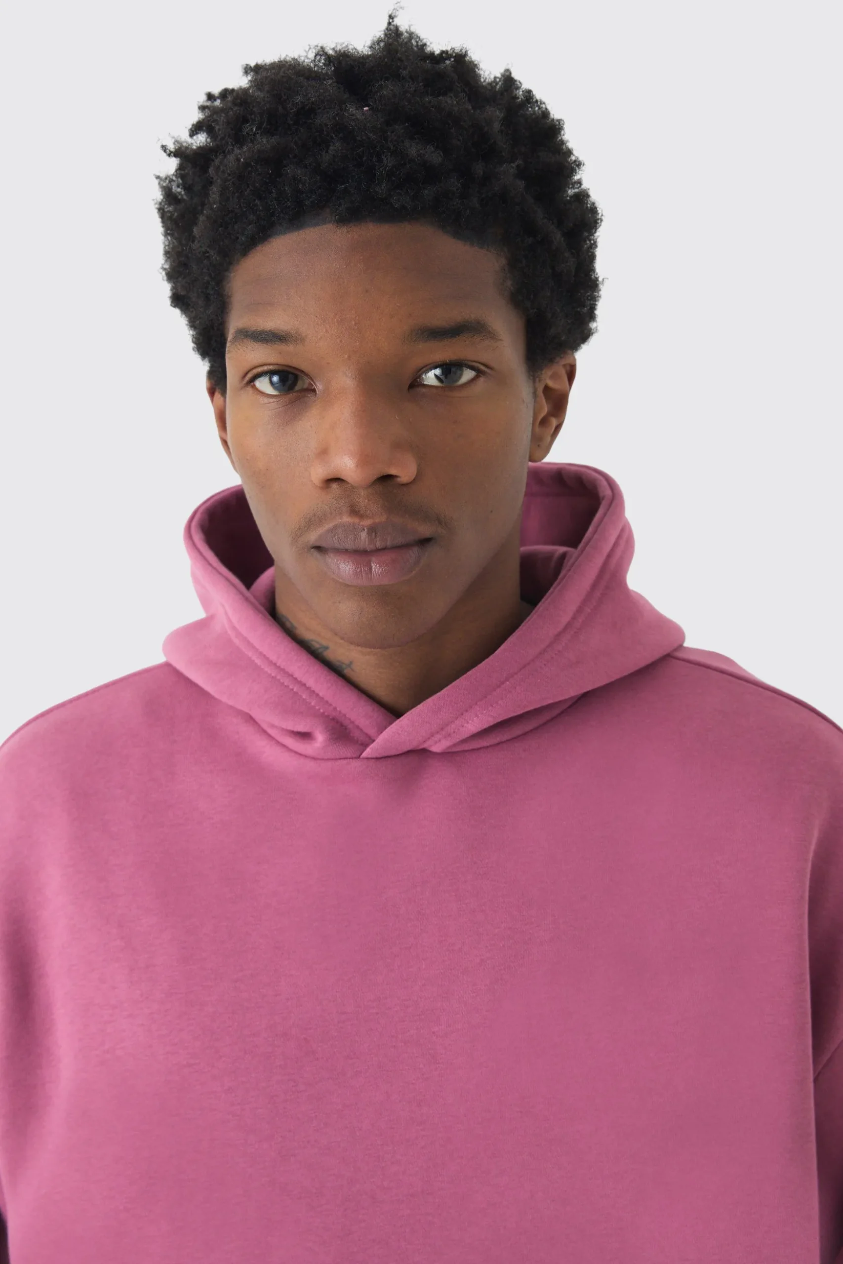 330GSM Basic Oversized Over The Head Hoodie | BoohooMAN UK