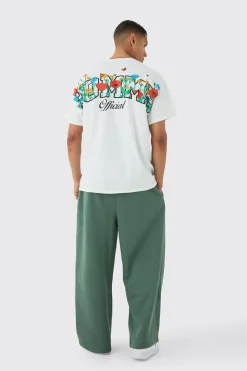 330GSM Extreme Wide Leg Basic Jogger | BoohooMAN UK