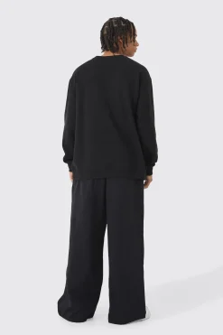330GSM Extreme Wide Leg Basic Jogger | BoohooMAN UK
