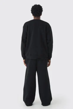 330GSM Extreme Wide Leg Basic Jogger | BoohooMAN UK