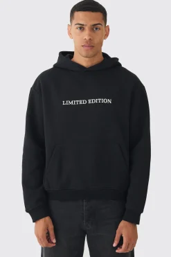 330GSM Oversized Boxy Limited Edition Hoodie | BoohooMAN UK