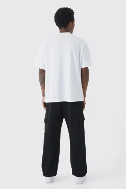 330GSM Oversized Fit Basic Cargo Jogger | BoohooMAN UK