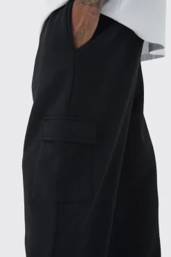 330GSM Oversized Fit Basic Cargo Jogger | BoohooMAN UK