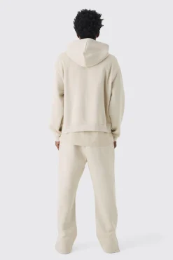 330GSM Regular Fit Split Hem Jogger | BoohooMAN UK
