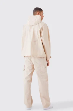 Half Zip Hooded Cagoule | BoohooMAN UK