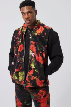 Heat Sense Borg Gilet | BoohooMAN UK