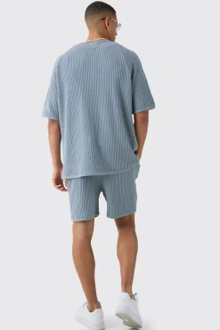 Heavy Jumbo Waffle Revere Baseball Shirt | BoohooMAN UK