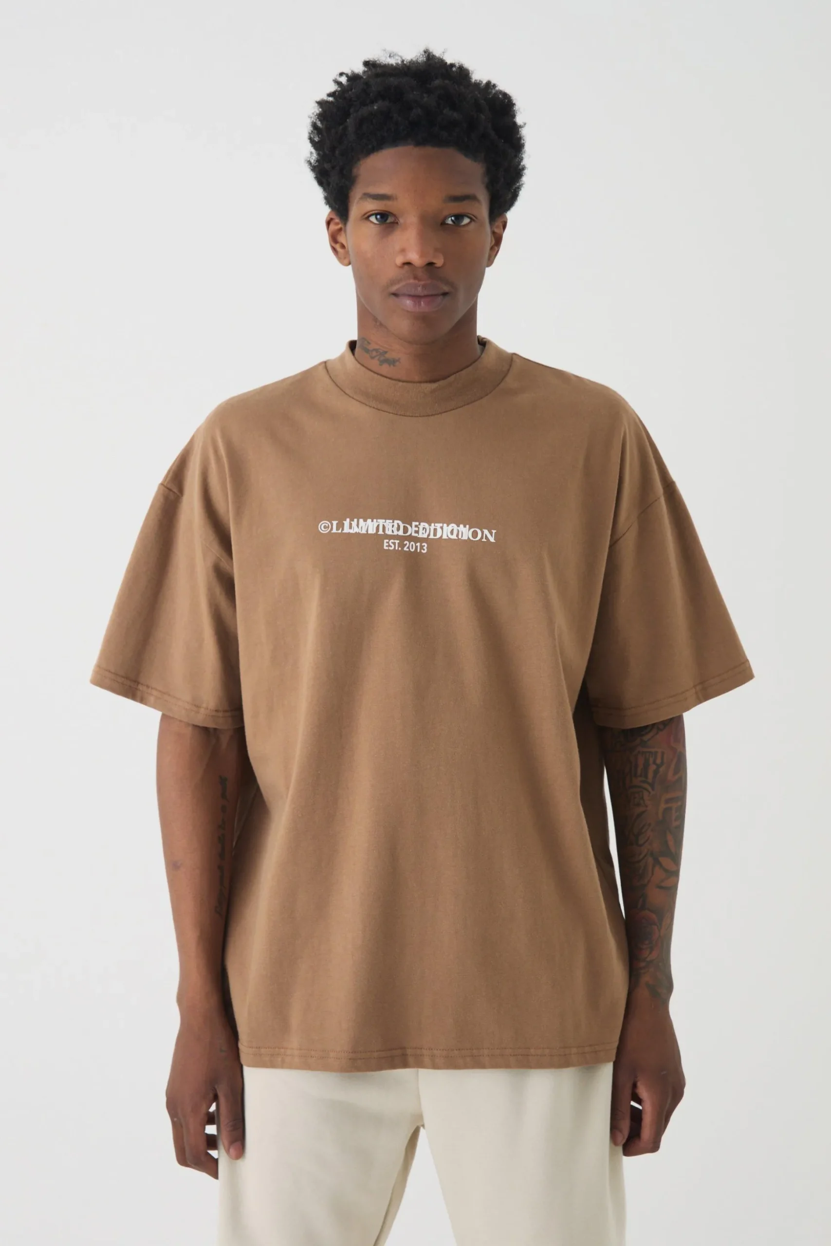 Heavyweight Limited Oversized T-shirt | BoohooMAN UK