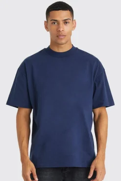 Heavyweight Oversized T-shirt | BoohooMAN UK
