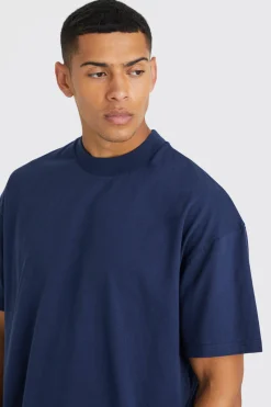 Heavyweight Oversized T-shirt | BoohooMAN UK