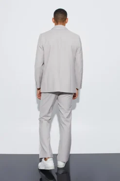 High Shine Trim Single Breasted Blazer | BoohooMAN UK