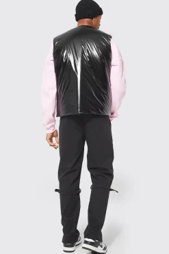 Highshine Boxy Oversized Funnel Neck Gilet | BoohooMAN UK