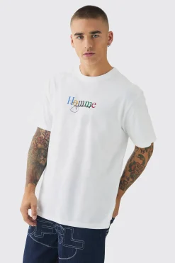 Homme Athletic Printed T-Shirt | BoohooMAN UK