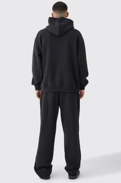 Homme Graffiti Print Oversized Hooded Tracksuit | BoohooMAN UK