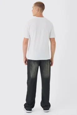 Homme Paris Line Drawing Print T-Shirt | BoohooMAN UK