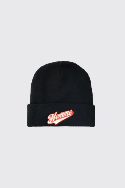 Homme Varsity Beanie | BoohooMAN UK