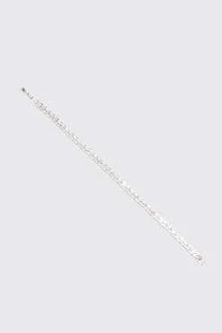 Iced Tennis Chain Bracelet | BoohooMAN UK