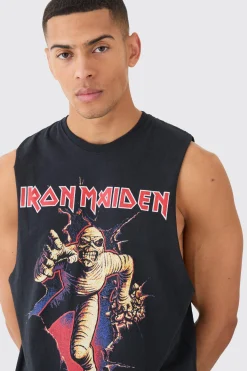Iron Maiden License Tank | BoohooMAN UK