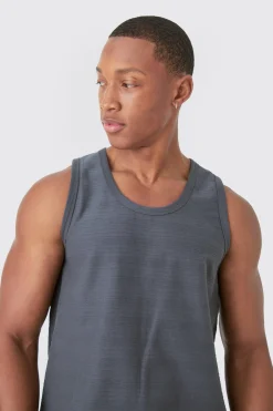 Jacquard Raised Striped Vest | BoohooMAN UK