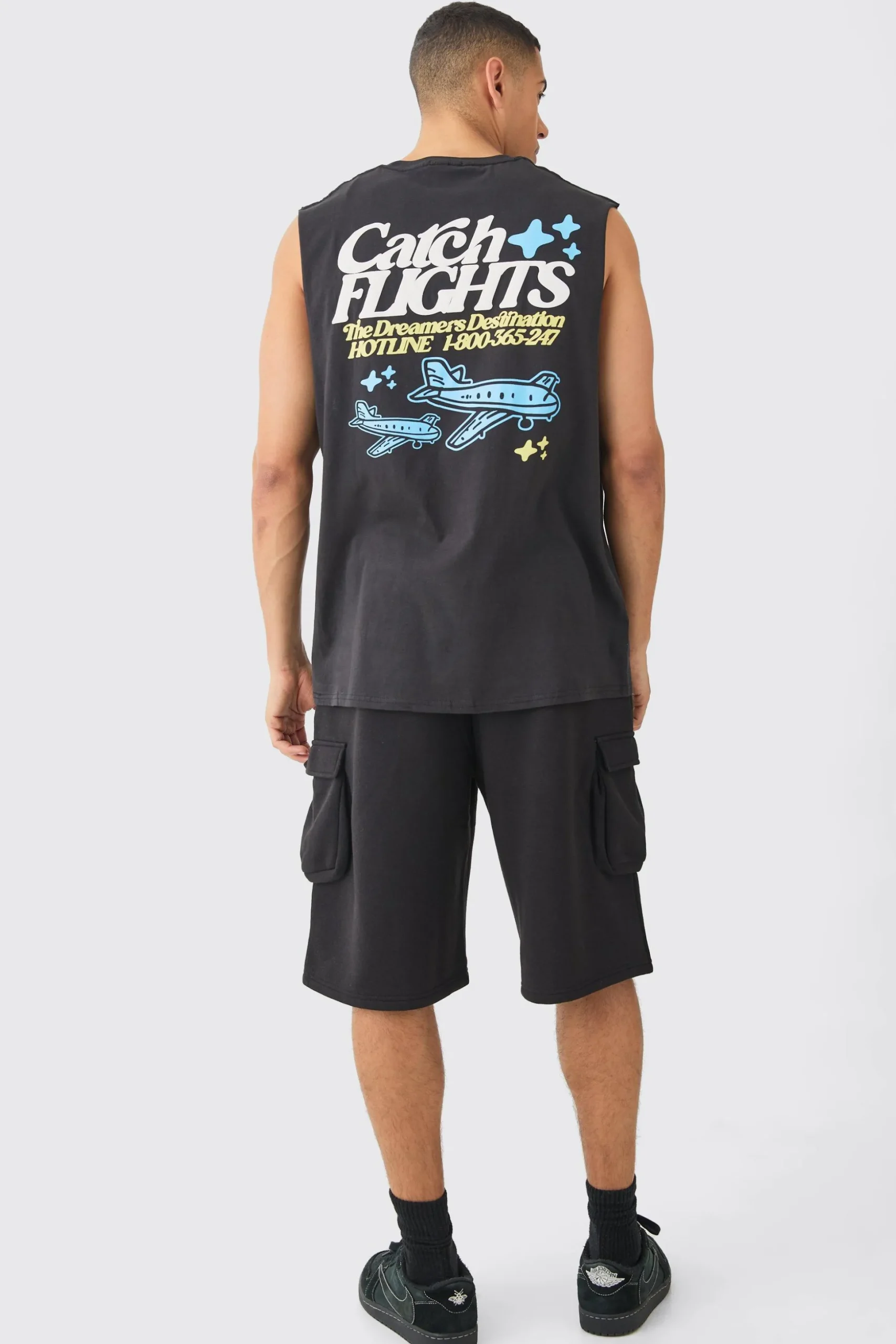 Jersey Cargo Jort | BoohooMAN UK