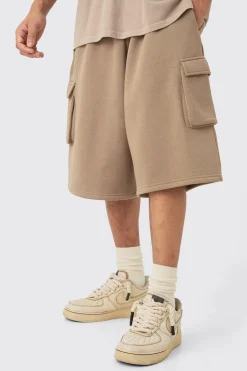 Jersey Cargo Long Jort | BoohooMAN UK