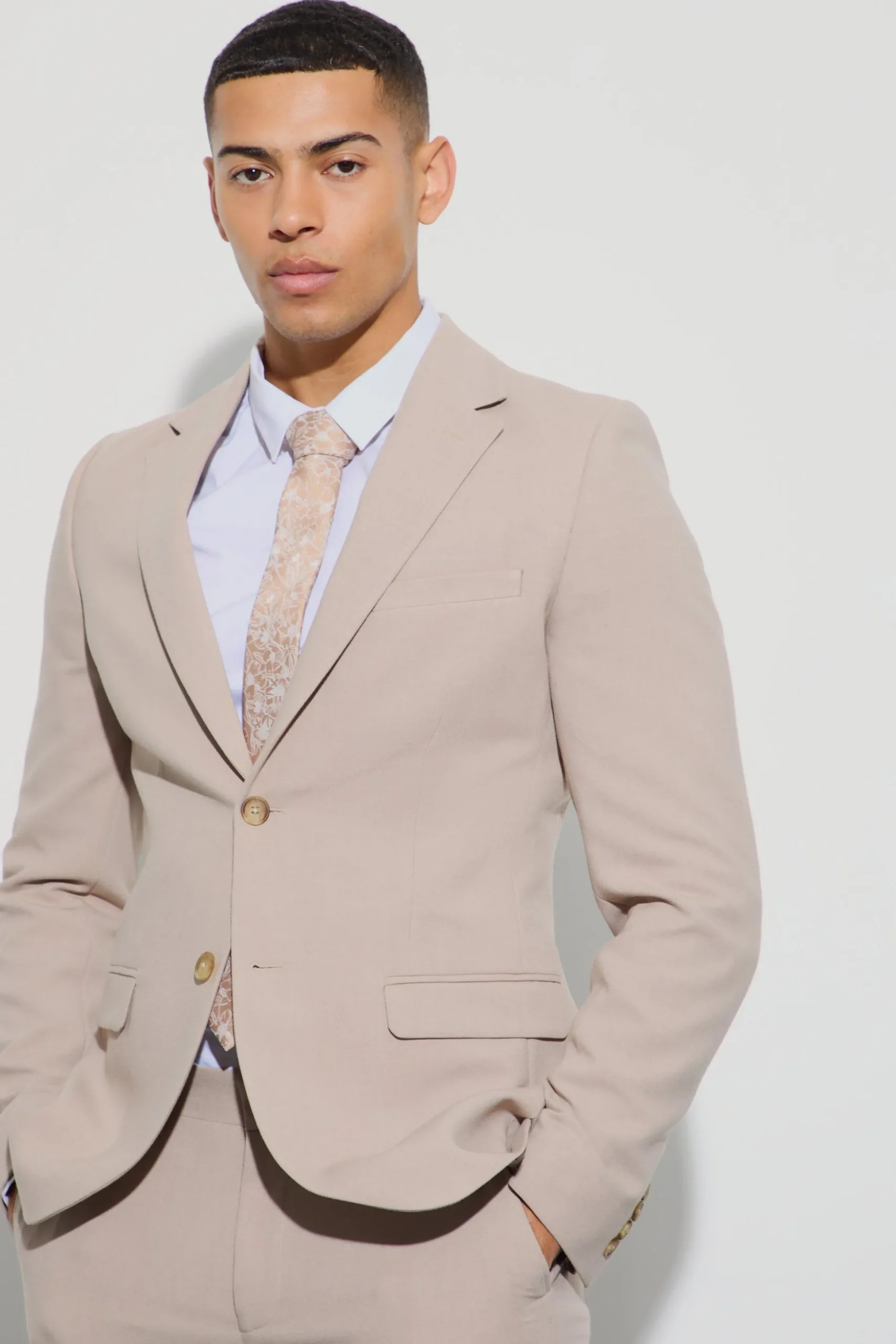 Jersey Skinny Single Breasted Suit Jacket | BoohooMAN UK