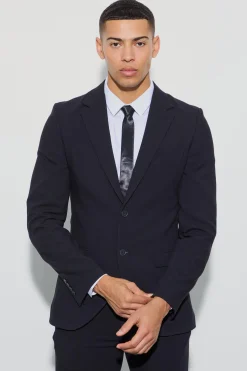 Jersey Skinny Single Breasted Suit Jacket | BoohooMAN UK