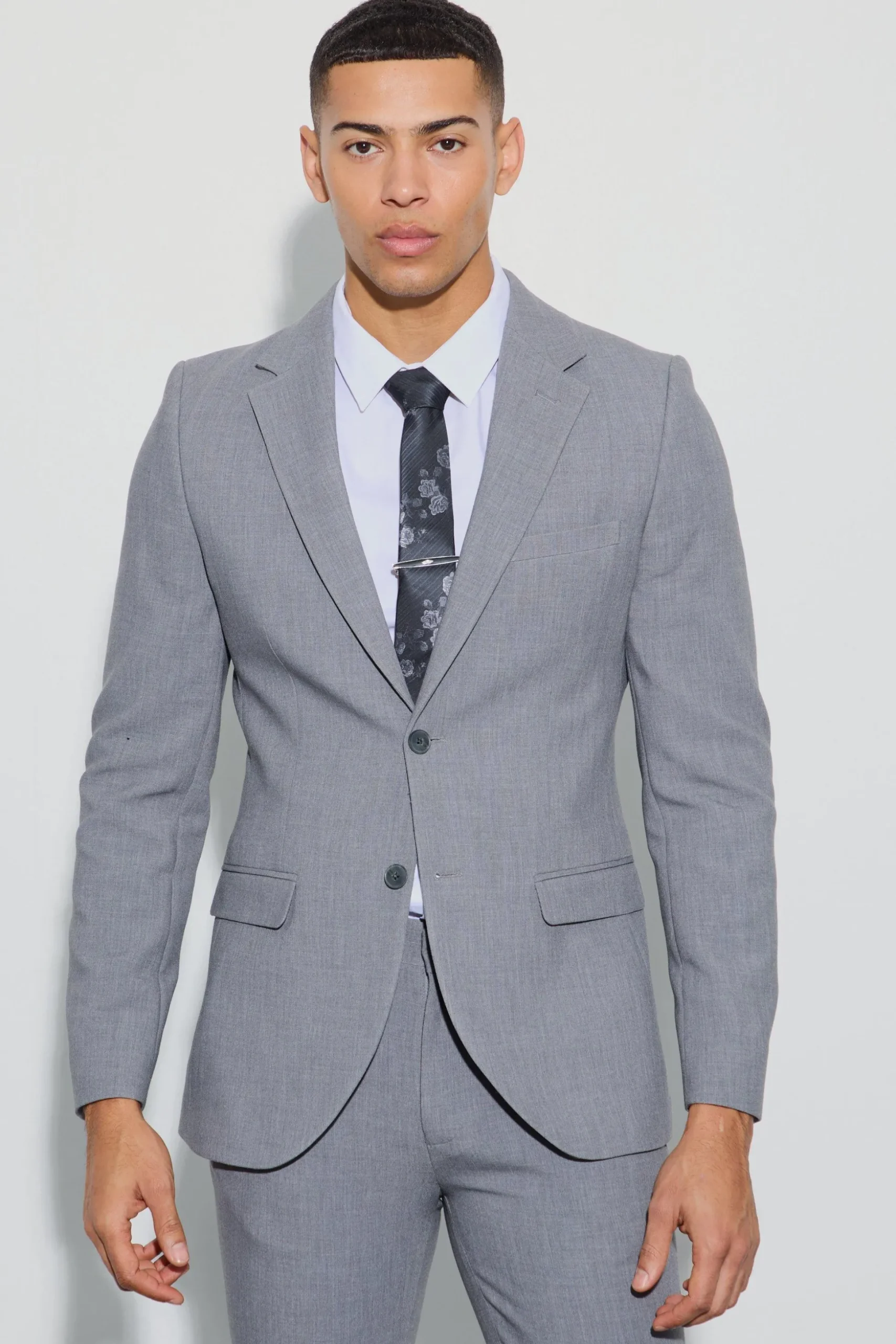 Jersey Skinny Single Breasted Suit Jacket | BoohooMAN UK