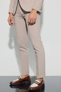 Jersey Skinny Suit Trousers | BoohooMAN UK