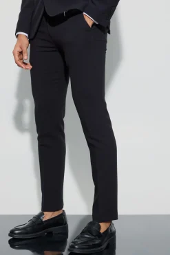 Jersey Skinny Suit Trousers | BoohooMAN UK