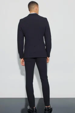 Jersey Skinny Suit Trousers | BoohooMAN UK