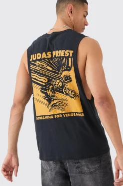 Judas Priest License Tank | BoohooMAN UK
