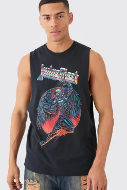 Judas Priest License Tank | BoohooMAN UK